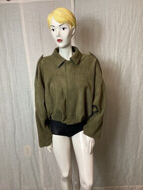 Zara Faux Suede Bomber Jacket; Size: 5